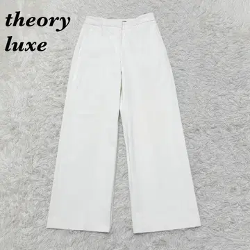 theory luxe NEW LUCENT 센터 프레스 슬랙스 30 화이트