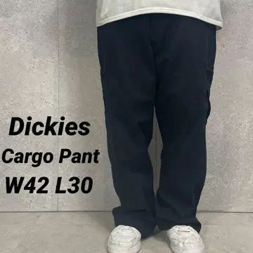 디키즈 카고 팬츠 블랙 치노 팬츠 워크 구제 의류 W42 L30