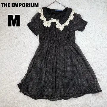 THE EMPORIUM (M) 도트 레이스 옷깃 원피스