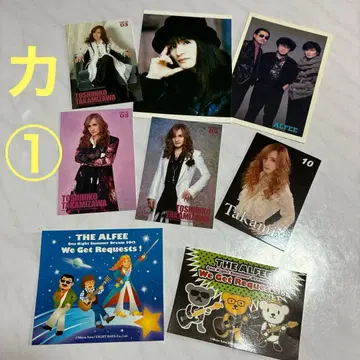 THE ALFEE 가사 카드, 트레이딩 카드, 스티커 2장 세트