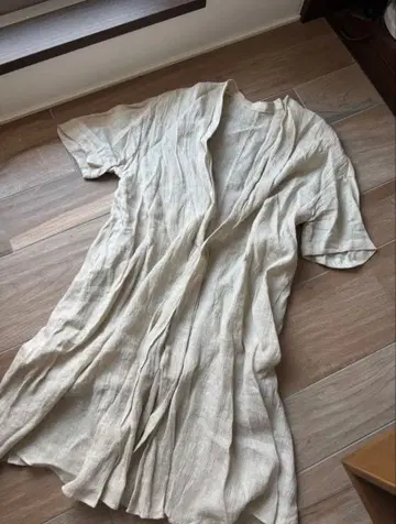 BEARDSLEY 반팔 롱 가디건