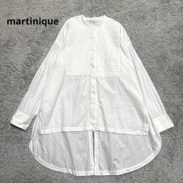 마르티니크 martinique 핀턱 노카라 블라우스 튜닉 셔츠