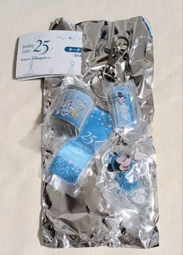 디즈니씨 25주년 캡슐 토이 키체인 스파클링 쥬빌리