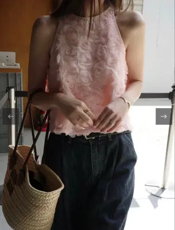 [새상품급] 모리폰 moripon. Rose blouse /pink