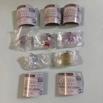 산리오 캐릭터즈 크리스탈 메지루시 액세서리 5종 컴플리트 세트