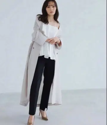 아뉴앙스 슬림 슬릿 팬츠