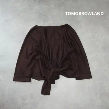 TOMORROWLAND / 플란넬 디자인 블라우스 티셔츠 와인