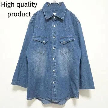 High quality product 데님 셔츠 웨스턴 M 긴팔