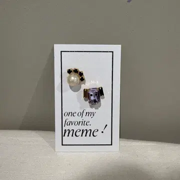 MEME DOGS 귀걸이 비즈 귀걸이