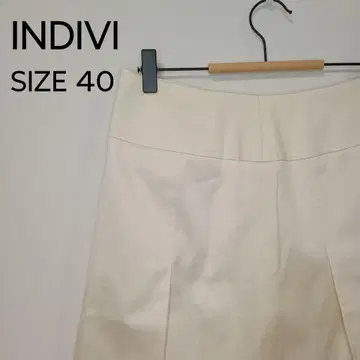 11) INDIVI 인디비 무릎 기장 플레어 플리츠 스커트 하이웨스트