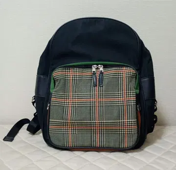 ZARA 체크 무늬 절개 백팩