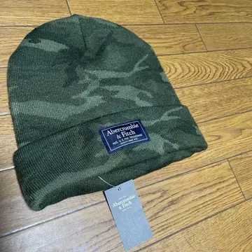 Abercrombie & Fitch 카모 패턴 니트 모자 새상품