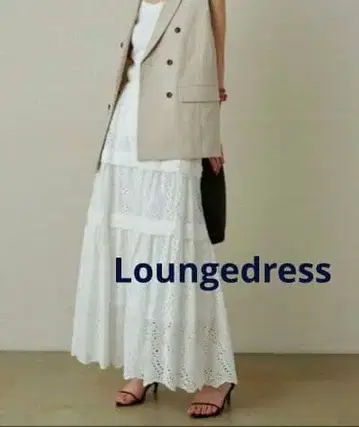 새상품급 Loungedress 레이스 맥시 스커트