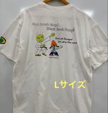 파라파라 래퍼 반팔 T셔츠 화이트 프레스트 게임 L 사이즈