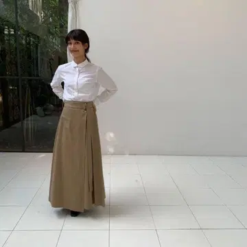 foufou 후푸 트렌치 플레어 스커트 랩 스커트