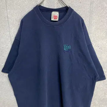 Willson 윌슨 USA제 자수 로고 네이비 빅사이즈 T셔츠 2X