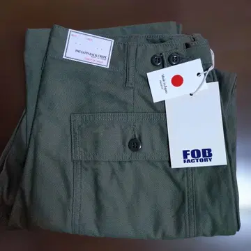 FOB FACTORY FOB팩토리 백새틴 베이커 팬츠 LL