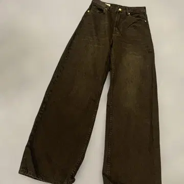 ZARA 와이드 레그 데님 팬츠 블랙 26인치