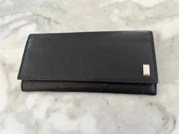 dunhill 던힐 장지갑 블랙 가죽 이탈리아제