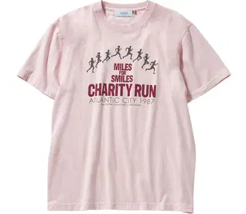emmi CHARITY RUN 프린트T셔츠 핑크