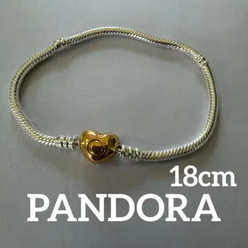 PANDORA 모멘츠 하트 클래스프 팔찌 18cm