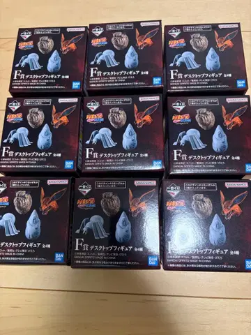 제일복권 NARUTO 돌풍전 F상 데스크탑 피규어 9개 세트 미개봉