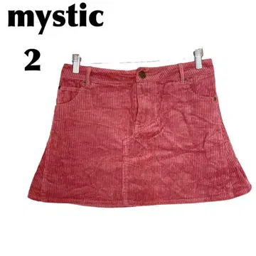 mystic/미스틱 [ 2 ] 미니 스커트/코듀로이 핑크 코튼