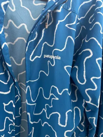 Patagonia 후디드 자켓 블루 올 패턴 M 사이즈