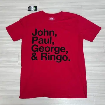 [ 미사용 ] 비틀즈 공식 티셔츠 John Paul George Ringo