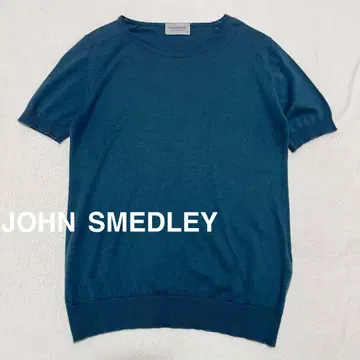 JOHN SMEDLEY 씨 아일랜드 코튼 반팔 니트 티셔츠 S