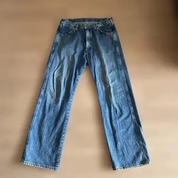 Wrangler 스트레이트 데님 팬츠 블루
