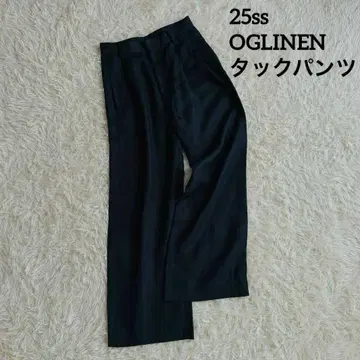 두지엠 클라세 25ss OGLINEN 턱 팬츠 린넨 팬츠 38