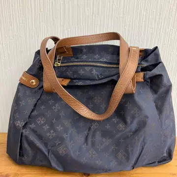 russet 러셋 모노그램 토트백 네이비
