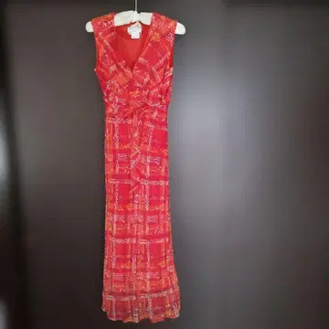[폴앤조] 실크 롱 드레스 맥시 세미 타이트 원피스 리조트