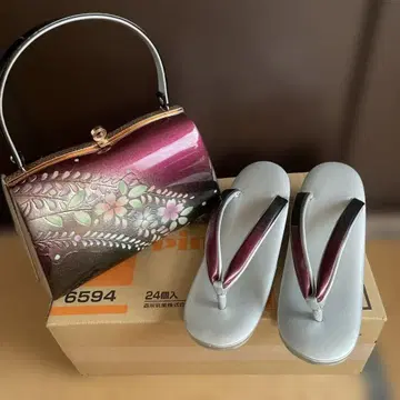 일본 의류 조리 백 세트 크림슨 실버 성인식 사전 촬영