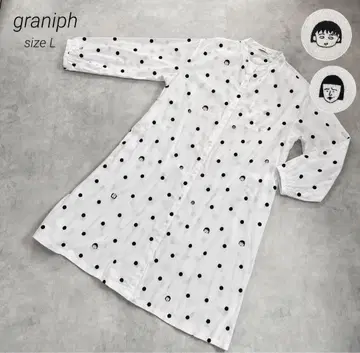 graniph 그라니프 셔츠 원피스 마루코는 아홉살(치비 마루코짱) L 마루코 노구치 씨