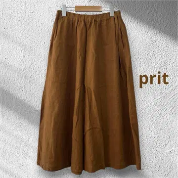 새상품급 프릿 prit 펭귄 가우초 팬츠 린넨 100%