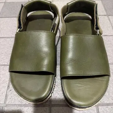 [컨디션 최상] 스핑글무브 가죽 샌들 카키 LL (27.5cm)