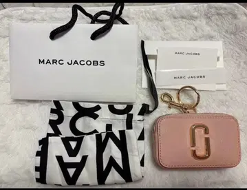 MARC JACOBS 코인 케이스 키케이스 핑크 골드 금장 장식