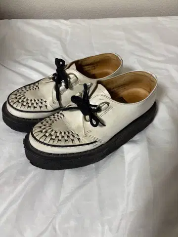 GEORGE COX 3588 러버 솔 화이트 가죽 UK6
