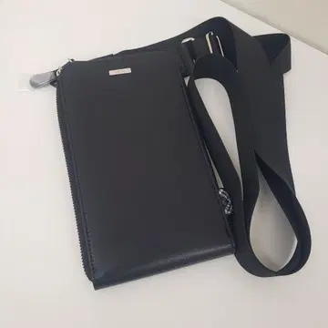 [새상품급 중고] 뉴요커 스마트폰 숄더 지갑 미니백 가죽 블랙