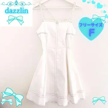 dazzlin 더즐린 화이트 데님 미니 원피스 프리 사이즈