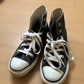 [ converse ] 하이컷 스니커즈 블랙 레인 신발