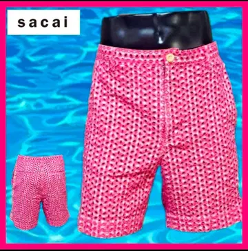 sacai 사카이 플라워 펀치 숏팬츠 2 핑크