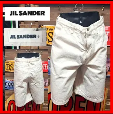 JIL SANDER 질 샌더 화이트 데님 숏팬츠