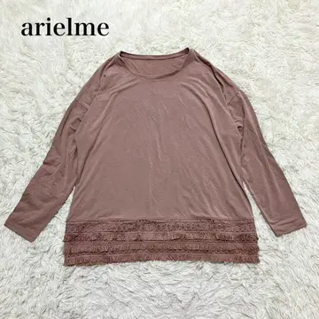 arielme 긴팔 상의 빅 사이즈 레이스 워셔블 프릴 고급