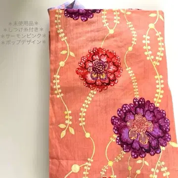 유카타 단품 레트로 모던 꽃무늬 도트