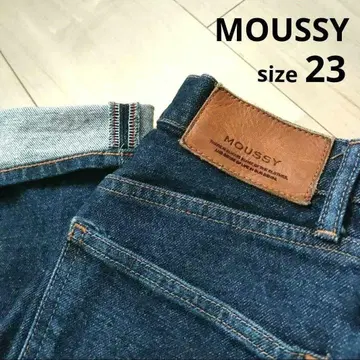 MOUSSY 스키니 데님 MVS SKINNY 인디고 23인치 하이웨스트