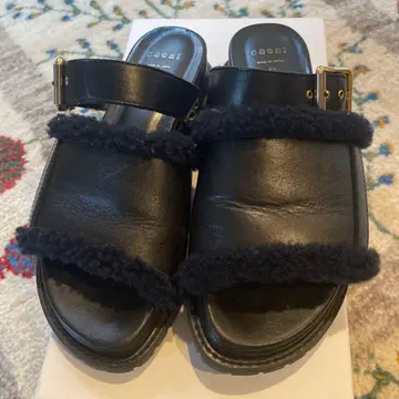 sacai 샌들 블랙 36