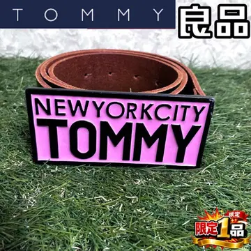 [ 선착순 ] TOMMY NYC 남성용 로고 버클 벨트 전체 길이 약 106cm